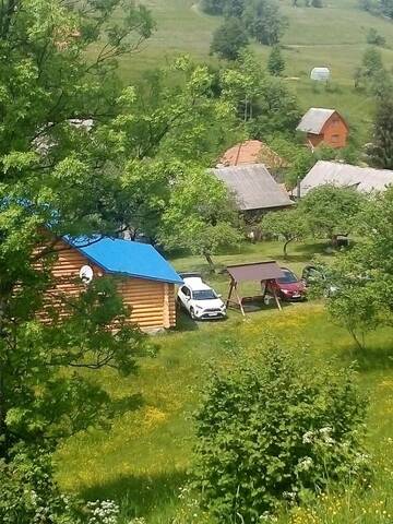 Фото номера Двухместный номер с 1 кроватью, вид на сад Мотели Cottage Лісовий г. Bukovets 18